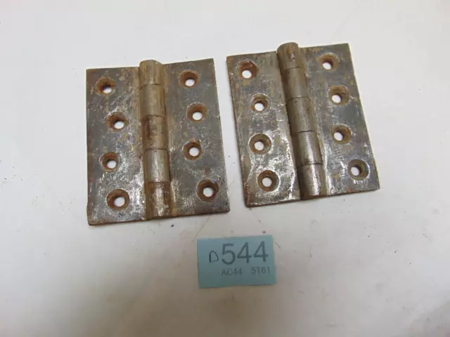 4"  Heavy Duty Cast iron Door Hinges Vintage Antique ref 544D