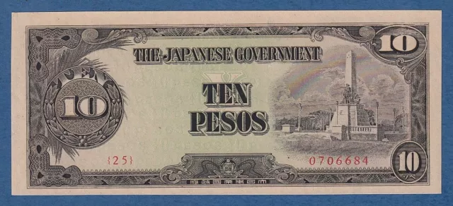 Japon / Japan -- Occupation Philippines -- 10 Pesos Nd ( 1943 ) -- Unc -- P.111