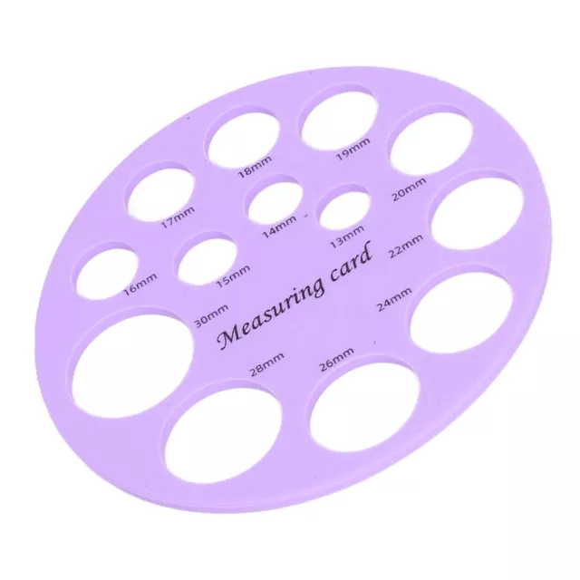 (Purple)Nipple Ruler Bendable Accurate Non Stinging Flange Sizing Measuremen FD5