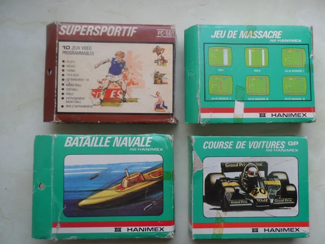 Lot de 4 cartouches de jeux - PC-501 PC-504 PC-505 PC-506 pour console SD 05F