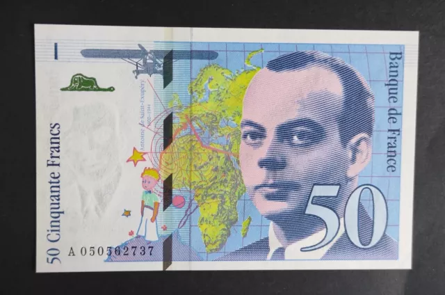 France Billet de 50 Francs Saint Exupéry  1999 F.73/05 Neuf ( UNC ) dernière dat