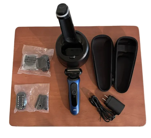 Afeitadora húmeda/seca para hombre Braun serie S6 Senso Flex5434 con accesorios de muelle de limpieza