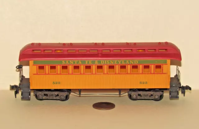 TYCO ho scale SANTA FE & DISNEY PASSENGER CAR for Model Train Layout & Displays