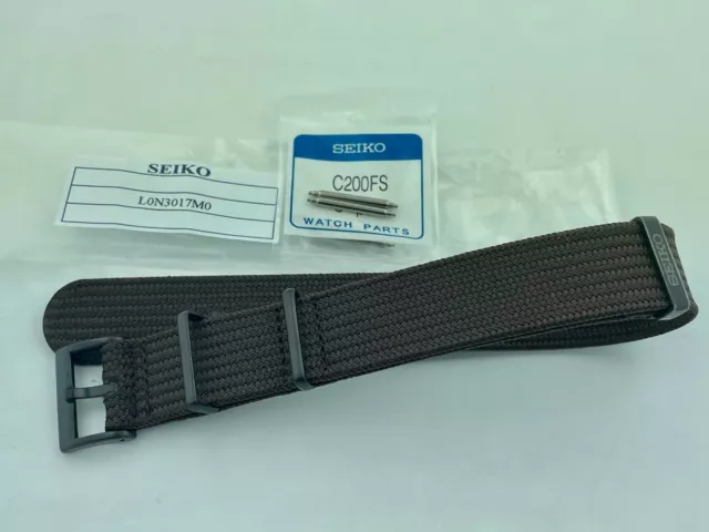 SEIKO Prospex - SBDC143 / SPB237 20MM SEICHU NATO Fabric Strap - GRAY