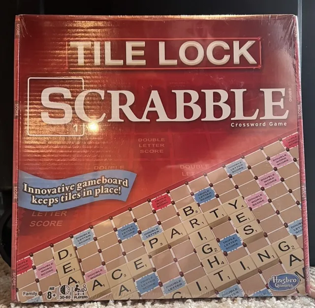 Tile Lock Scrabble Crossword Game COMPLETE SET | NEW | Minor Box Damage