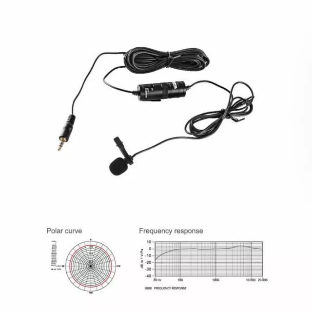 BOYA BY-M1 Microphone Cravate Audio, Micro Stéréo Omnidirectionnel avec Câble 2