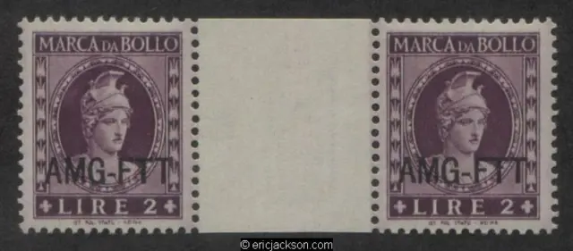 AMG Trieste Fiscal Revenue Stamp, FTT F41a mint, VF