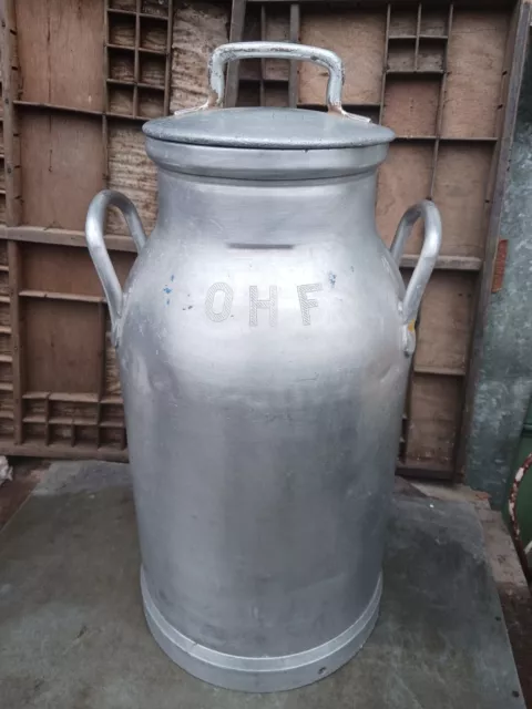 Ancien grand Pot de laiterie/bidon lait /énorme pot à lait/jardin