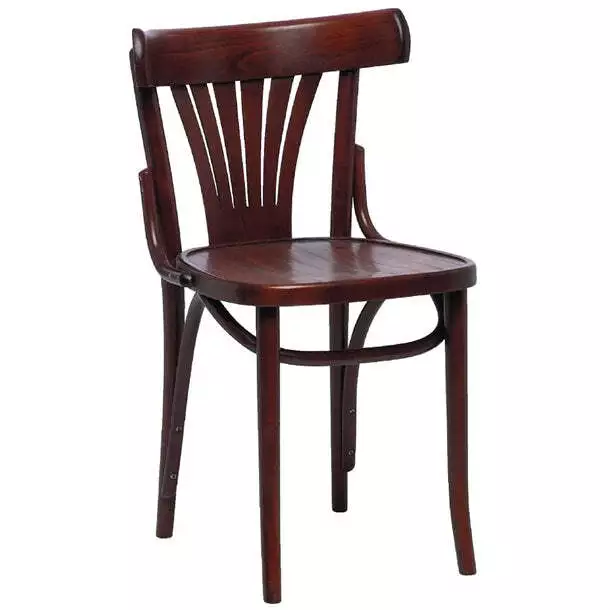 Fameg Bentwood Bistro Fan Back Side Chairs Walnut (Pack of 2) PAS-CF143