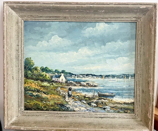 TABLEAU HUILE SUR toile signée A.Lambert intitulé le Marché aux TABLEAU HUILE SUR toile signée A.Lambert intitulé le Marché aux