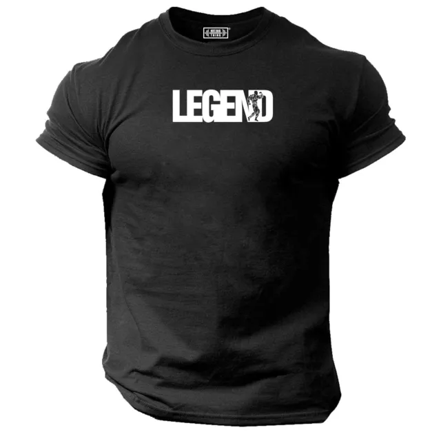 Legend T Shirt Gym Clothing Bodybuilding Training Workout Exercise Fitness Top