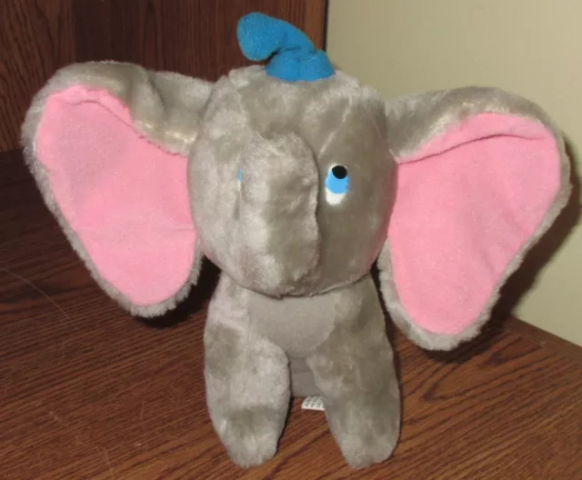 Vtg Walt Disney Animated Classic Film Dumbo Elephant Plush Stuffed Animal Toy 7"