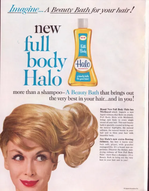 Vintage Print Ad -1963 for Halo Shampoo and Northern Bathroom Tissue