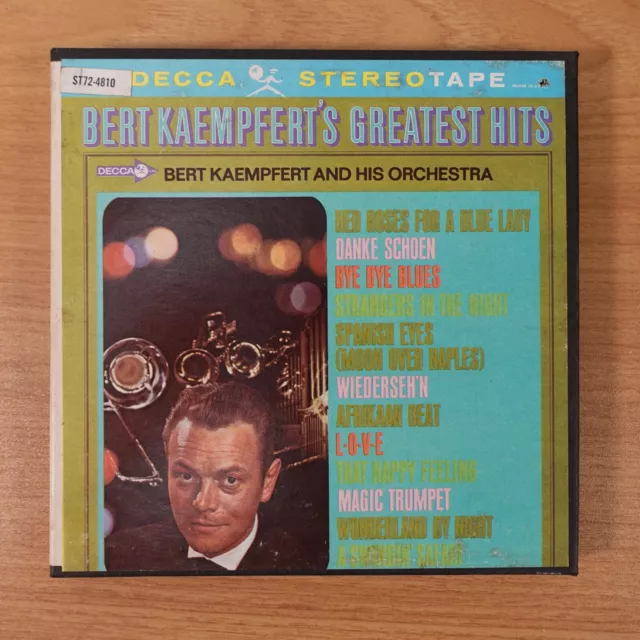 VINTAGE Bert Kaempfert's Greatest Hits Reel to Reel Tape Decca