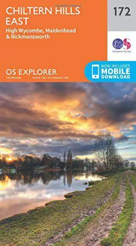 Sistema Operativo Explorer Mappa (172) Chiltern Hills East Da Ordnance Survey,