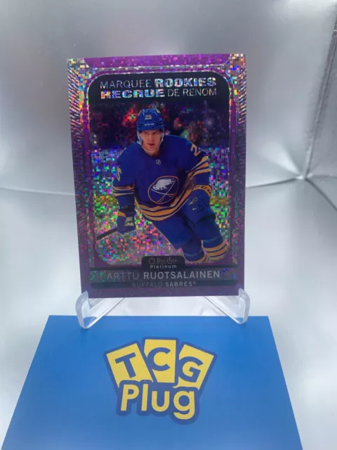 2021-22 O-Pee-Chee Platinum Arttu Ruotsalainen Marquee Rookie Violet Pixels /299