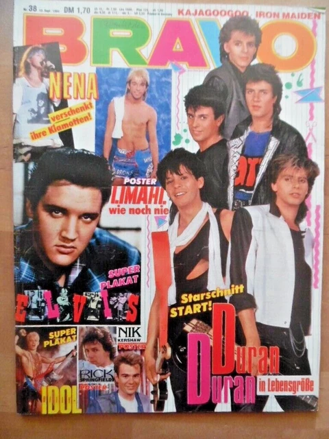 BRAVO 38- 1984 Duran Limahl Nik Rick Iron Maiden Billy Idol Nena Kajas Talk Talk
