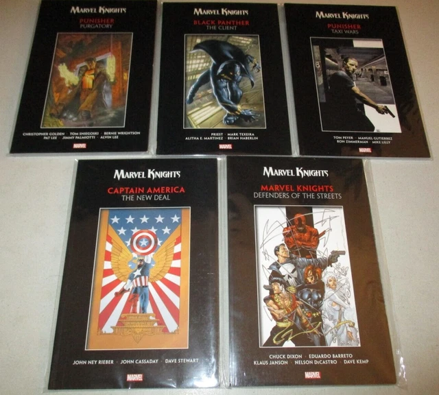 Marvel Knights TPB (Lot x 5) Punisher Purgatory, Taxi, Defenders of the Streets