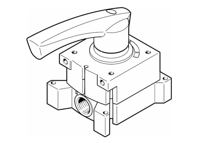 FESTO VHER-H-B43E-G12 3192067 Hand Lever Valve New
