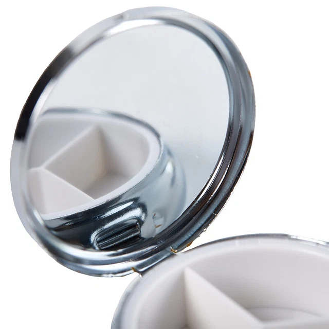 3 Grids Pill Box Case Holder Purse Pocket Medicine Travel Container Metal