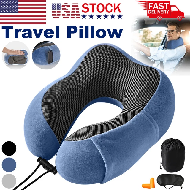 Memory Foam U-Shaped Travel Pillow Neck Support Head Rest Car Plane Soft Cushion