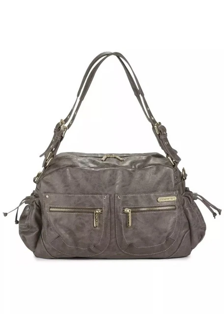 Time and Leslie Jessica Diaper Bag Taupe NWT