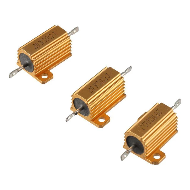 Resistenze Bobinate 100W 3.9 Ohm – Confezione Da 2 Pezzi, Alloggiamento In Alluminio