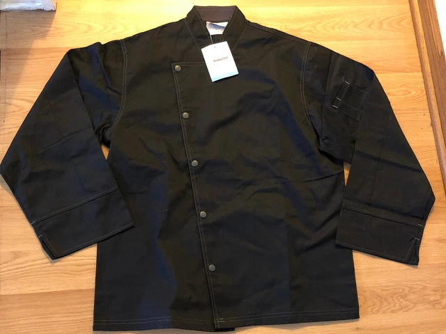 happy chef cook cool size medium chef jacket shirt