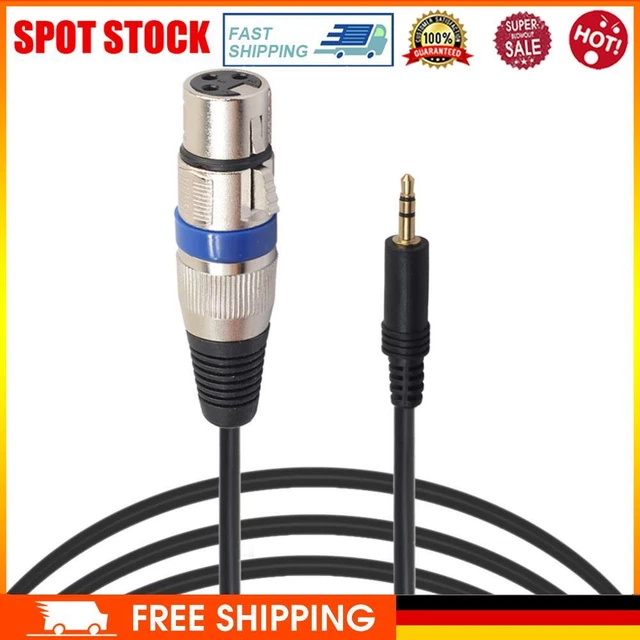 XLR 3pin Buchse auf 3,5 mm männlichen TRS männlichen Audio-Konverter Kabel Audio