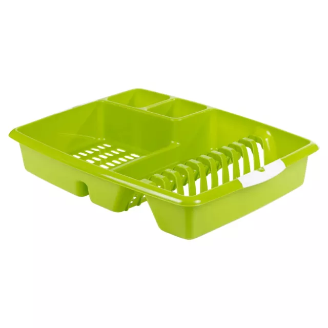 Plastic Dish Drainer Plate Utensil Rack Kitchen Sink Cutlery Draining Cup Holder 2