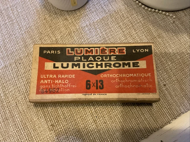 Boîte De Plaques Photo Vierges – Lumière, Verre, Ancien Matériel Photo