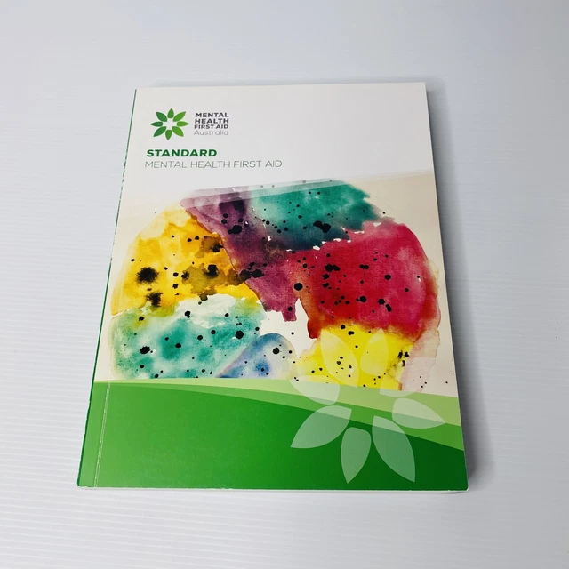 STANDARD MENTAL HEALTH First Aid Australia MHFA Handbook Guide Tips ...