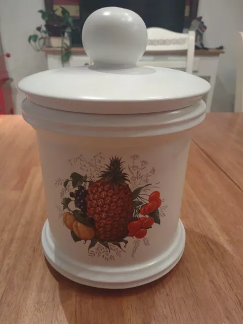 Vintage McCoy Pottery Canister Fruit Jar with Lid