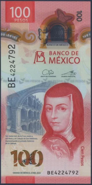 MEXICO - PNew - 100 Pesos - 6 ENE 2021 - #BE4224792 - POLYMER