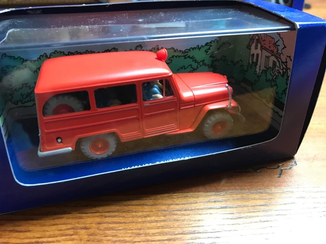 Lot De 2 Voitures Atlas 1/43 – Hélicoptère Rouge Tintin + Chrysler L'Affaire Tournesol