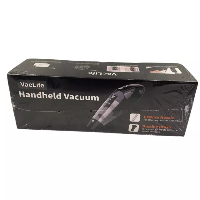 VACLIFE Handheld Car Home Vacuum Cleaner Dust Buster Cordless SILVER VL188-N NEW