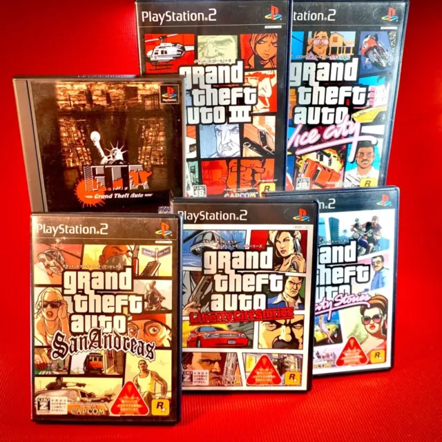 Gta Grand Theft Auto vice City Stories + Map sony PS2 PLAYSTATION 2 Slim 