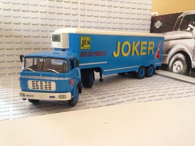 Modèle Réduit Berliet TR12 Semi-frigo Joker 1954 - échelle 1/43, IXO, Occasion