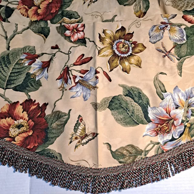 Nueva cortina de bolsillo WAVERLY Laurel Springs caña cenefa caña 50"" x 20"" borla magnolia