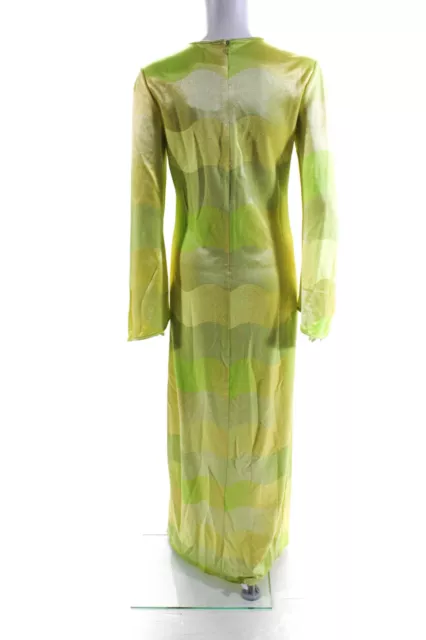 Alexis Womens Serena Dress - Lime Waves Size S 3