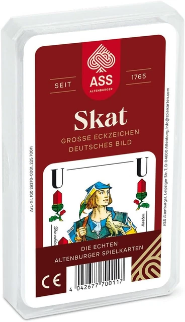ASS ALTENBURGER SKAT Karten Spielkarten 32 Blatt Französisches Bild EUR