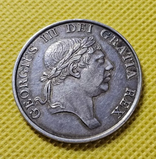 1812 Three 3 Shillings Bank Token George III British Silver Coin 2