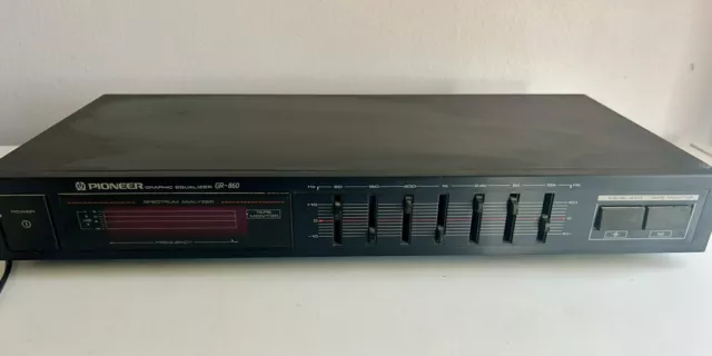 Pioneer Equalizer GR 860 Tested Working Vintage Home Stereo Graphic