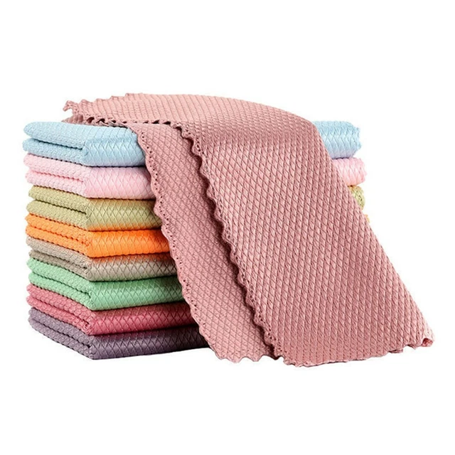 NanoScale Streak-Free Miracle Home Cleaning Cloths Dust Kitchen (Reusable) Pcs 12