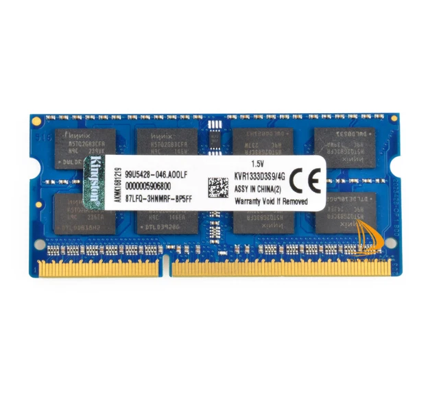 Barrette RAM DDR3 1333MHz 4Go/8Go - Format SODIMM PC3-10600 Pour Ordinateur Portable (neuve Ouverte)