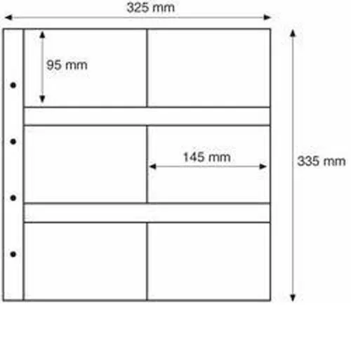 Leuchtturm Pochettes plastiques MAXIMUM, pour vieilles Cartes Postales, format à