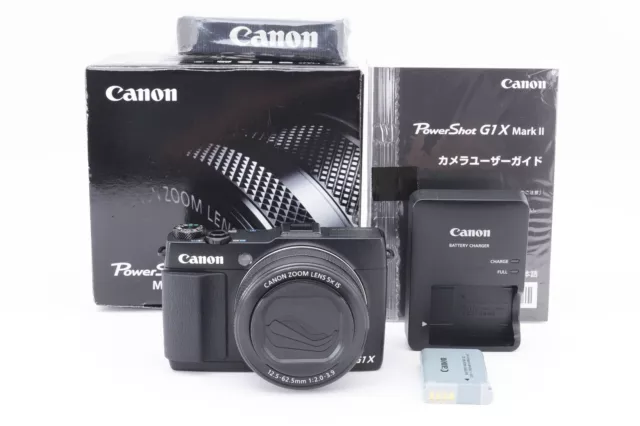 Canon PowerShot G1 X Mark II 13.1MP Digital Camera Black JP [Near Mint] #2015712