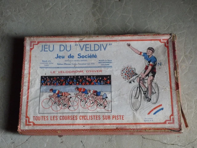 Jeu Ancien VELDIV - Courses Cyclistes Sur Piste - Paris 1933 - état Pour Collection