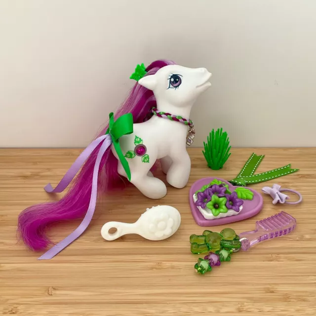 My Little Pony Wondermint Jewel Pony G3 Vintage Hasbro 2003 Exc Cond Custom Accs