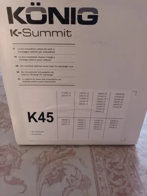 Chaines a neige Konig K-summit K45